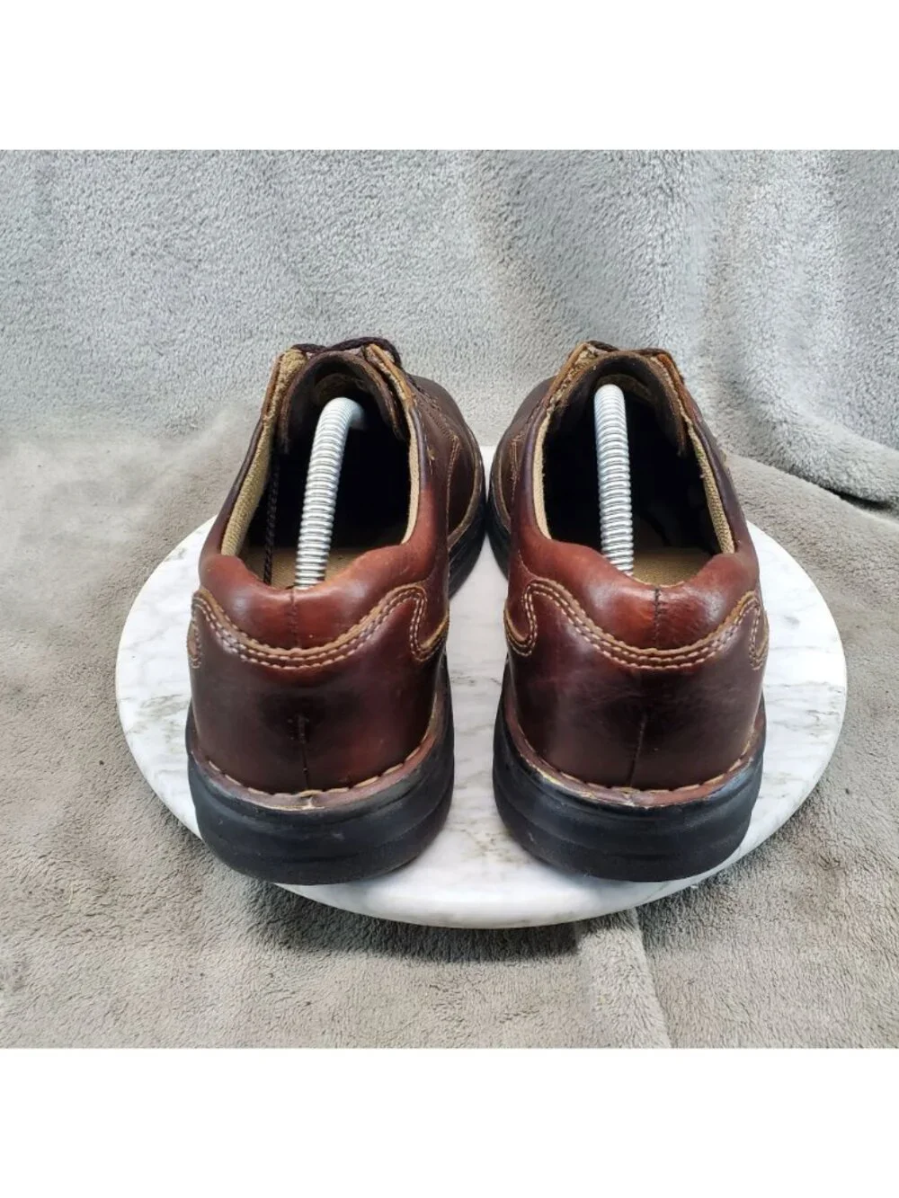 Dockers Shoes Mens Size 9.5 Brown Leather Lace Up Comfort Oxfords *Read*